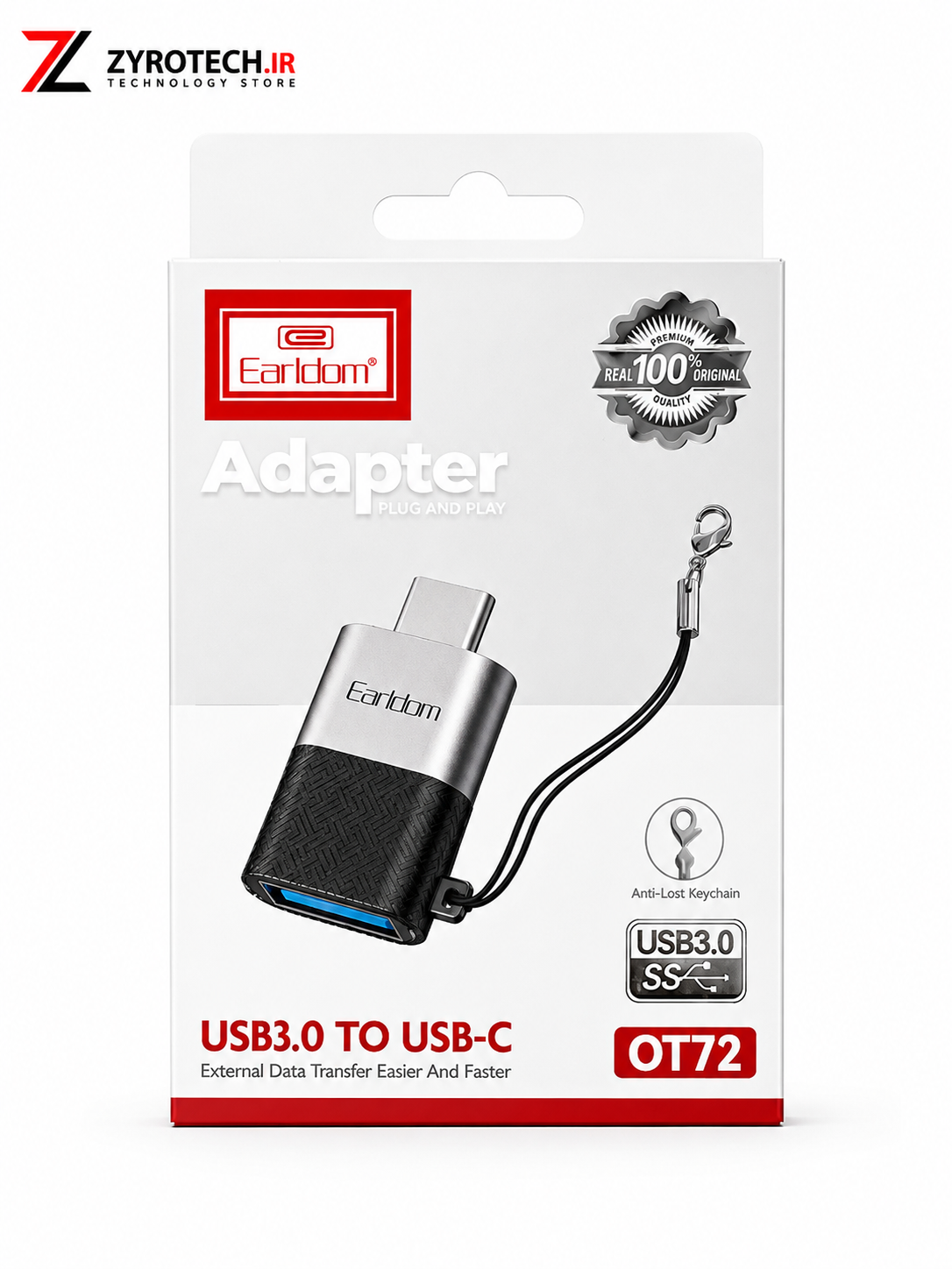 تبدیل USB 3.0 به USB-C ارلدام Earldom ET-OT72