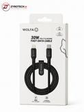 کابل شارژ سریع WOLFA WC05 Type-C به Lightning، توان 30 وات
